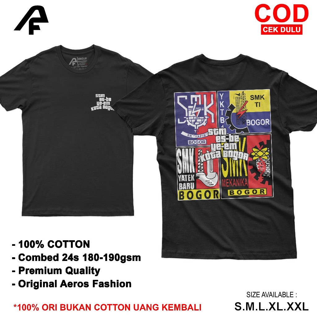 KAOS SBYM BOGOR 2024 BAJU PELAJAR STM BOGOR TSHIRT 100% COTTON COMBED 24s UNISEX