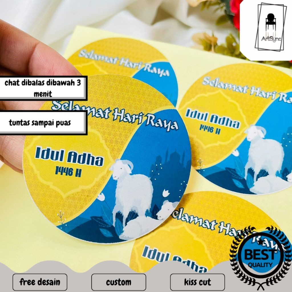 

Syncart 9-15 Sticker Eid Adha Ramadhan Sticker Selamat Lebaran Idul Adha Hampers Free Desain Murah