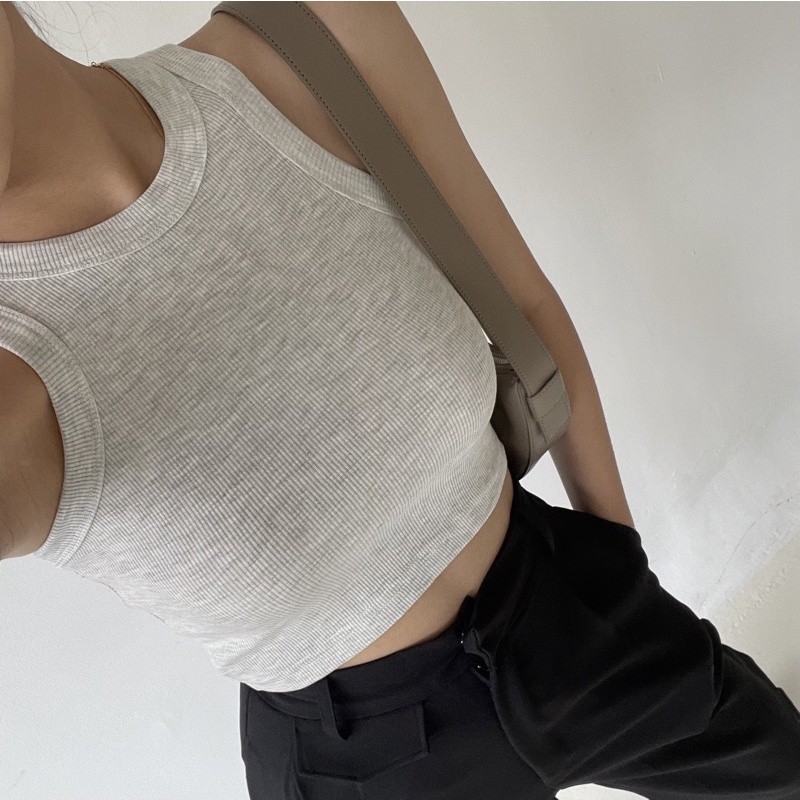 LUE TANKTOP Crop Tank Top Wanita Basic Crop Top DN230 By DG