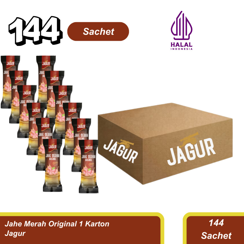

JAGUR Jahe Merah Original 1 Karton