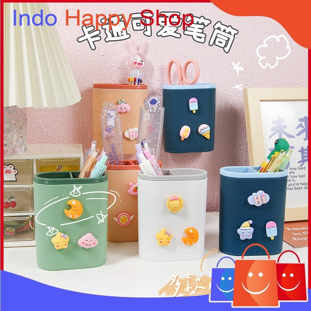 

Tempat Pensil Dan Pulpen Karakter DIY Desktop Multifungsi Pen Holder 888
