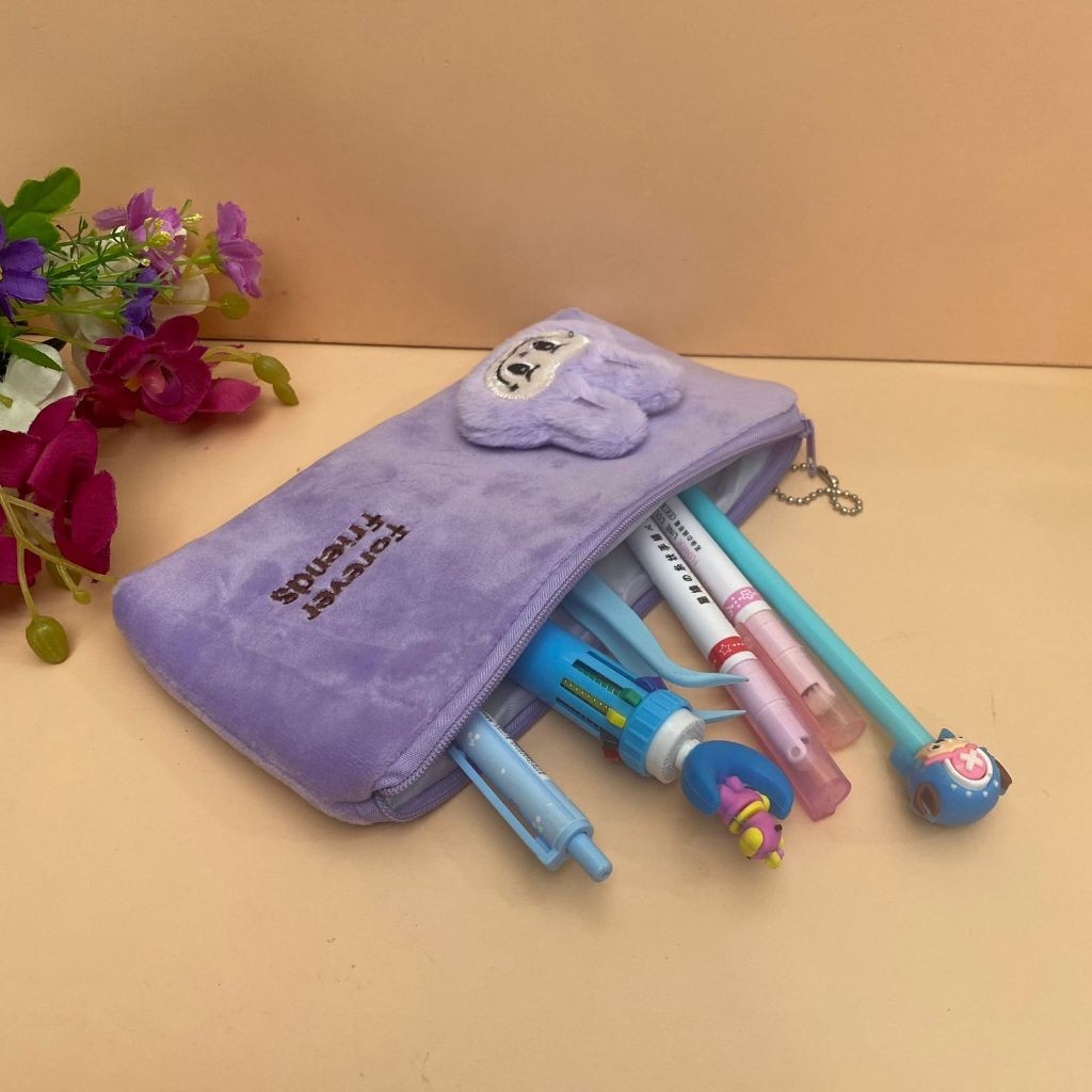 

HYPE N FANCY Kotak Pensil Kain Boneka Labubu Forever Friends KP-1744 Kotak Pensil Bulu Labubu Pastel Lucu / Tepak Pensil Labubu Lucu Anak Sekolah