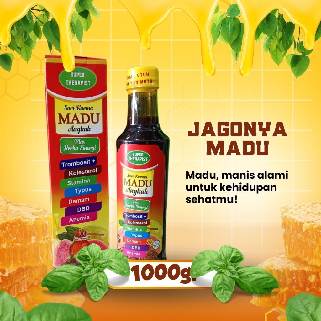 

Sari Kurma Angkak Plus Herbal Sinergi Super Therapist 470gr untuk types dan dbd