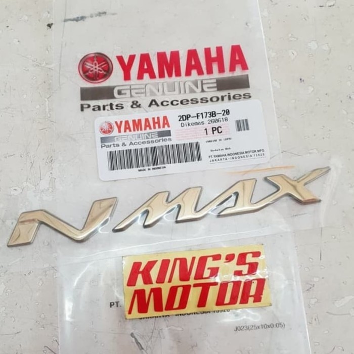 EMBLEM LOGO YAMAHA NMAX GOLD SATUAN ORI YGP