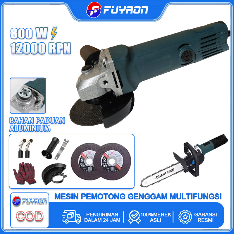 FUYAON【COD】Mesin gerinda tangan 800W mesin gerinda sudut 4 inci mesin gerinda tangan mesin gerinda s