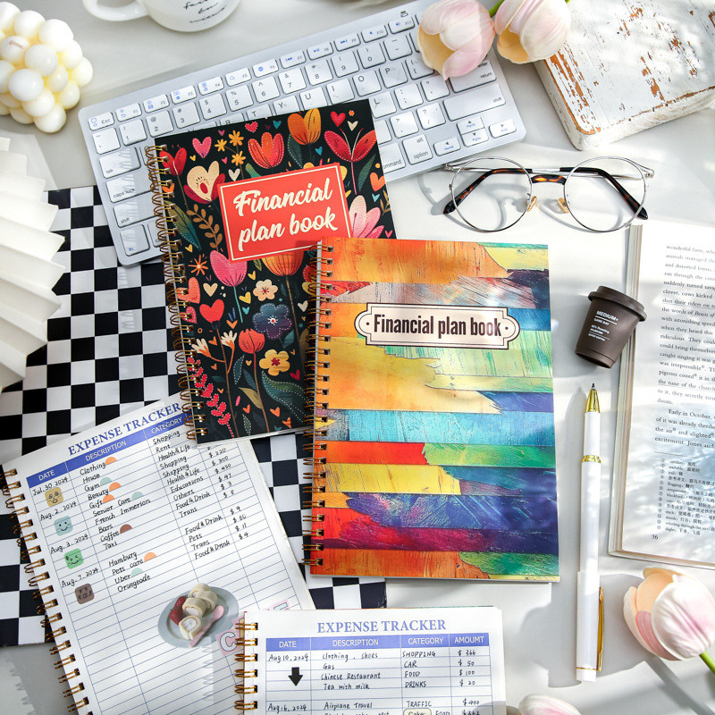 

Mr.Paper， Retro Coil Accounting Book, Money Saving Plan Series, Student Journal, Office Message Notebook