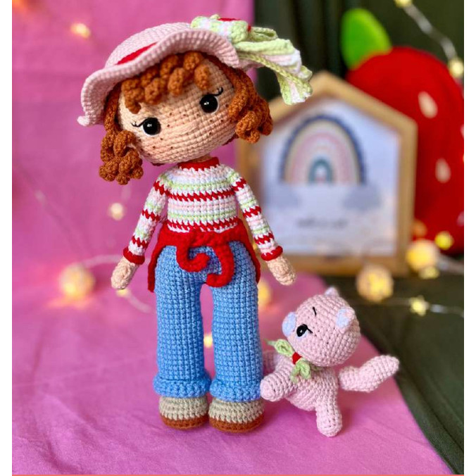 strawberry shortcake - PDF Pattern / Pola Rajut Bukan Boneka