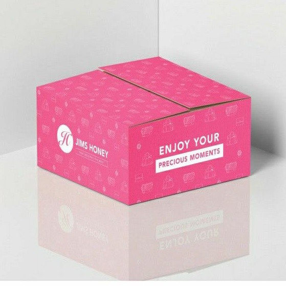 

JIMS HONEY Dus Pink Purple Kotak Lilac Kardus Kado Box Exclusive Hampers Hantaran JIMSHONEY