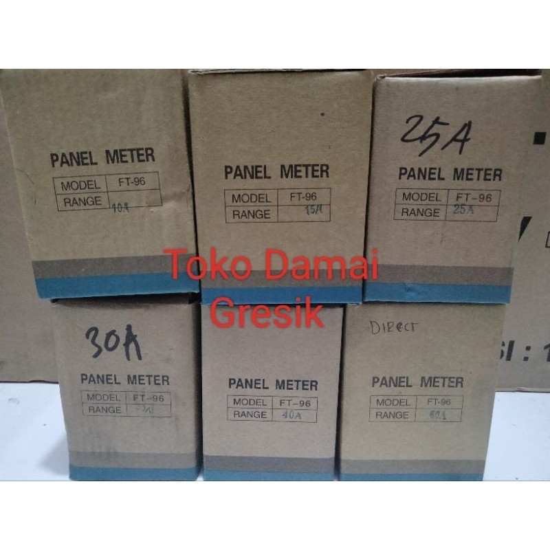 Fort Analog Ampere Meter / Panel Meter 96x96 Direct 10A / 15A / 25A / 30A / 40A / 60A