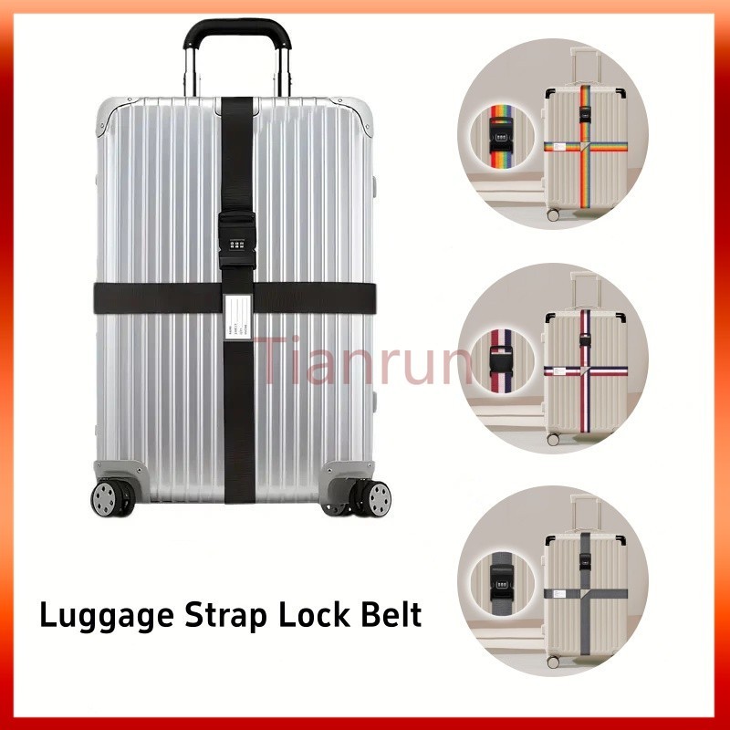Luggage Strap Lock Belt / Pengikat Silang Koper / Luggage Strap Belt koper / Tali Pengikat koper pen