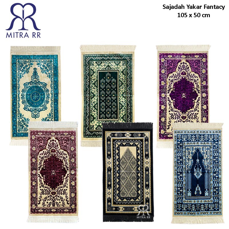 BAHAN PREMIUM / Sajadah Turkiye Turki Yakar Fantasy Ukuran Midi Sedang 50x100 cm
