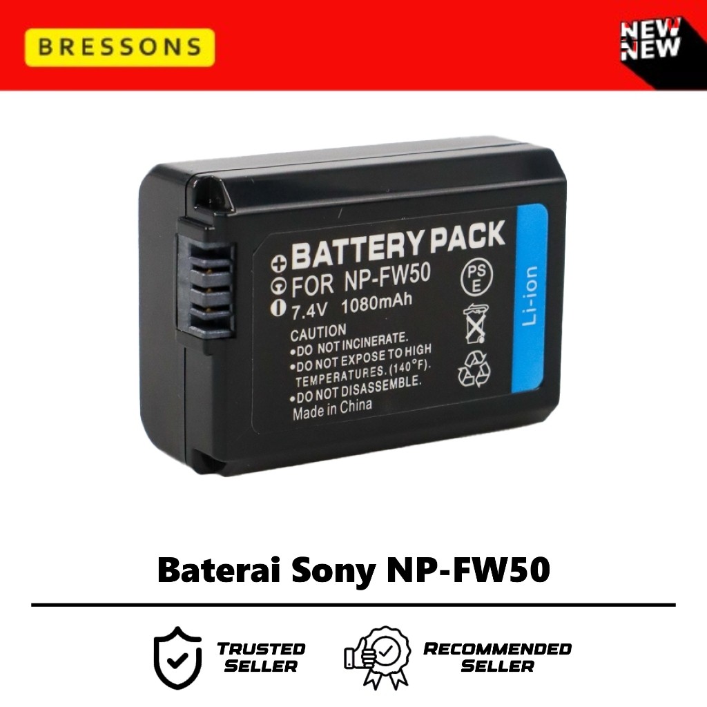 Baterai Battery Mirrorless Sony NP FW50 For A5000 A5100 A6000 A6300 A6400 A7 A7 II Sony Nex 5T 5R 5N