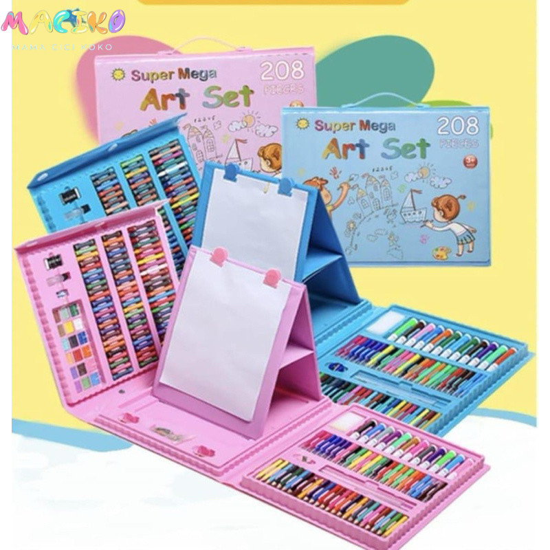 

MCK - Crayon Set 42/ 68/ 86/ 150/ 208 Art Set Crayon Mewarnai Anak Pensil Warna Set
