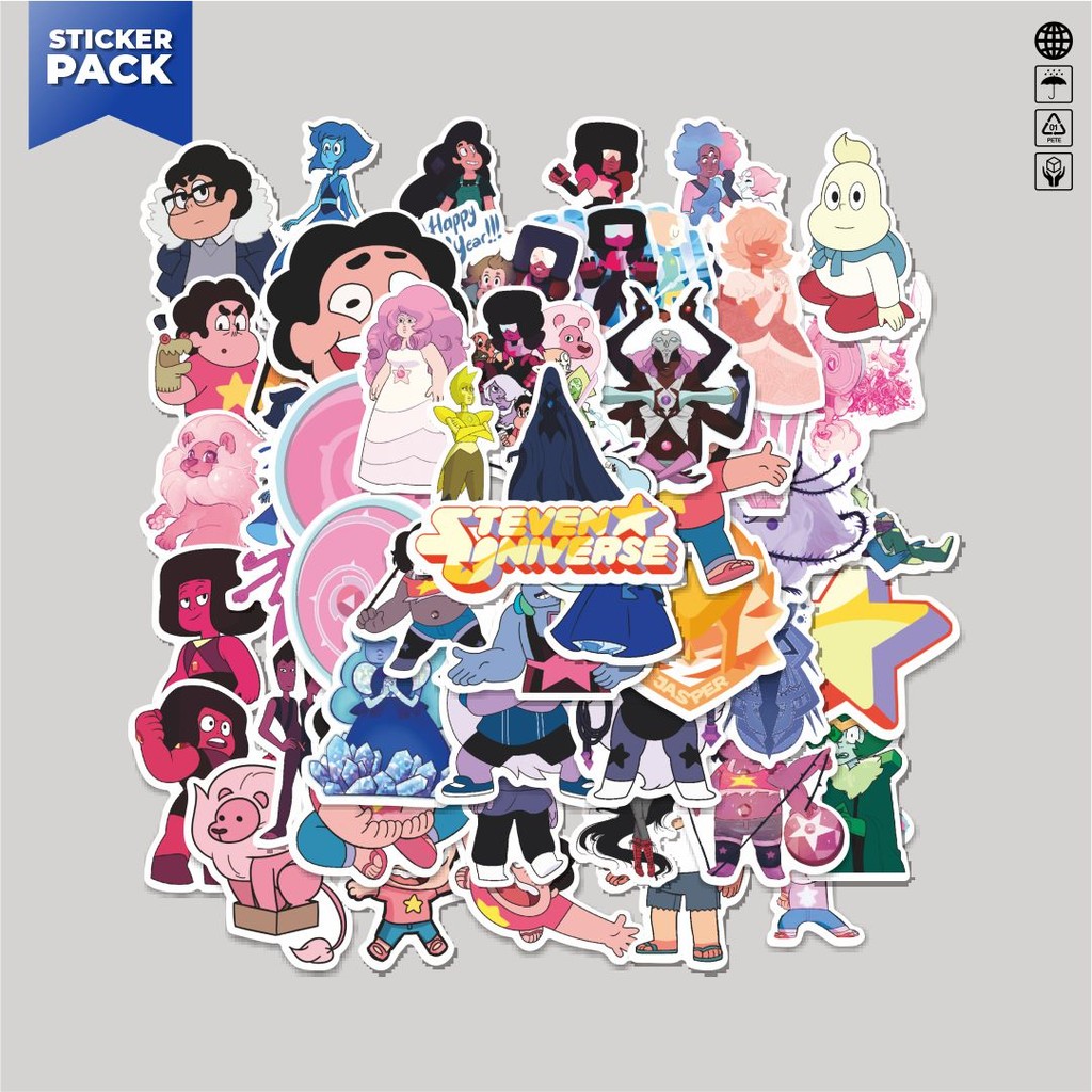 

Terbaru! 50 pcs Stiker Kartun Steven Universe Char Mix 4 Dekorasi Lucu Kreatif untuk Notebook, Skateboard, HP