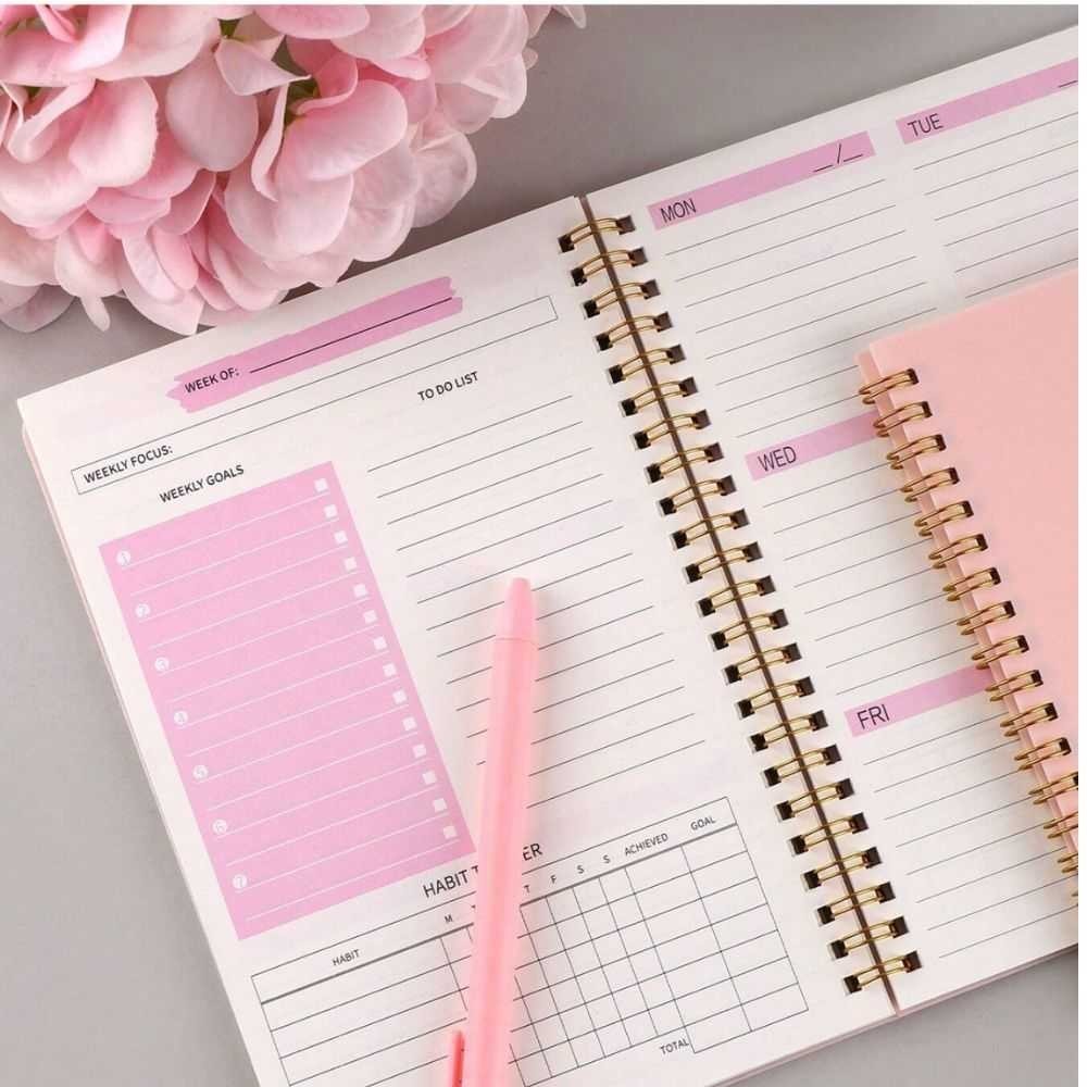 

ALSHASTR JADATE Buku Catatan Mingguan Weekly Planner Note 52 Sheets - Q046