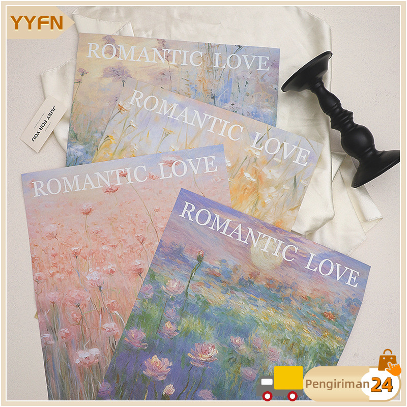 

10 Lembar Kertas Bunga Flower Wrapping Florist Bunga Buket Bunga Cellophane Kertas kado lukisan minyak berwarna