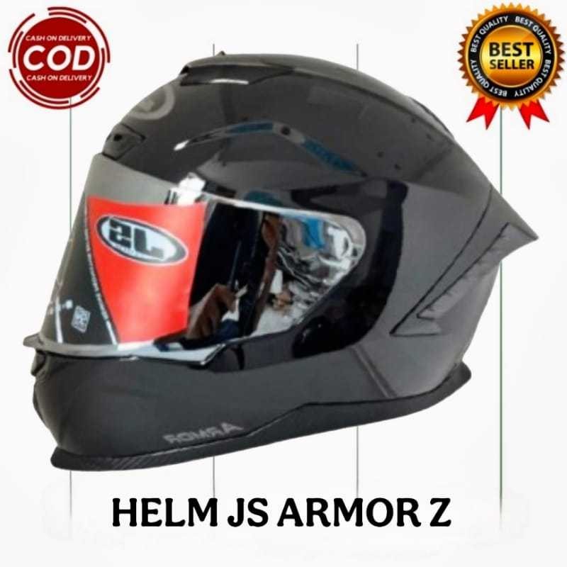 Helm Half Face JS ARMOR Z Warna POLOS SNI/Helm Sport/Helm Pria/Helm Cowok/Helm Keren/Helm Cowok