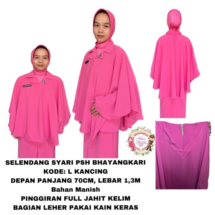 READY | SELENDANG SYARI PSH BHAYANGKARI SIZE L KANCING - -, -