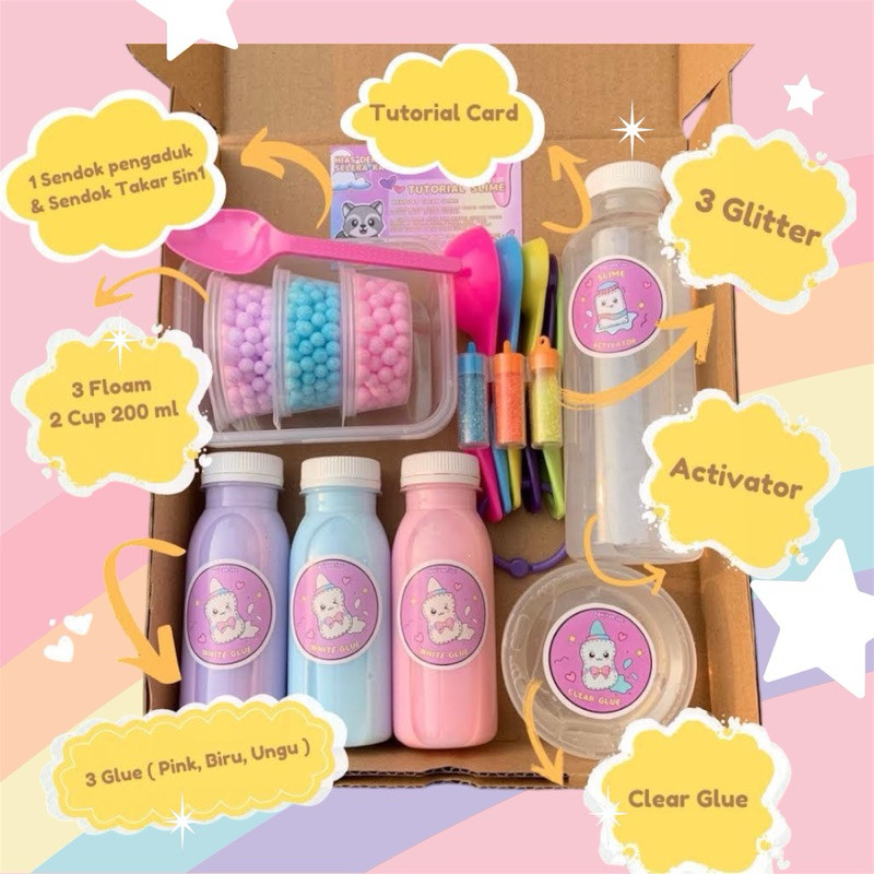 MR99SD MR99SD Slime Kit Anti Gagal DIY Mainan Edukasi Anak Slime Activator