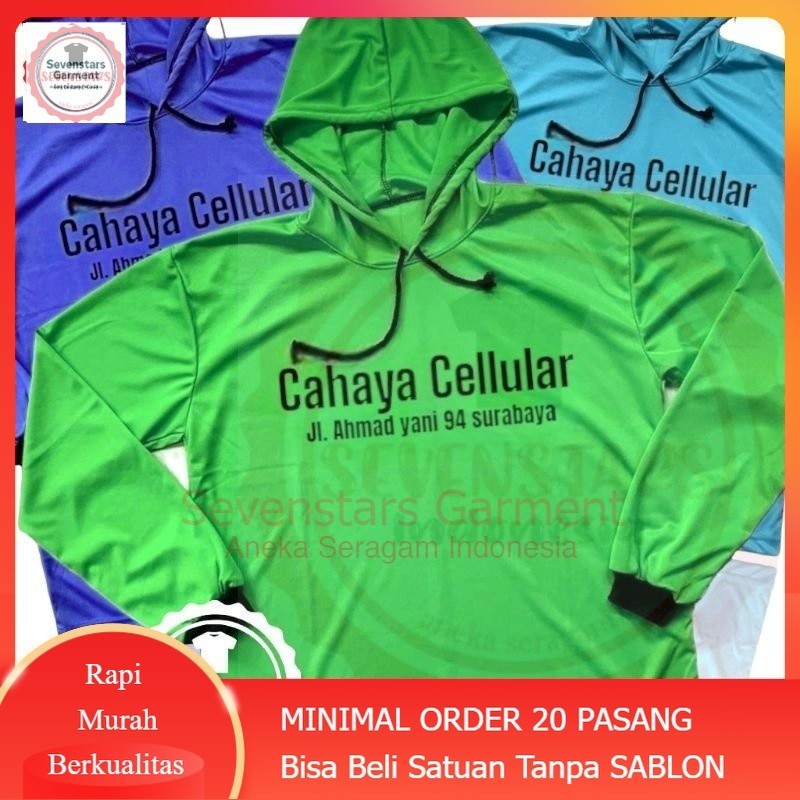 Kaos Tani Hoodie Jumper Kaos proyek bahan tebal sudah TERMASUK SABLON