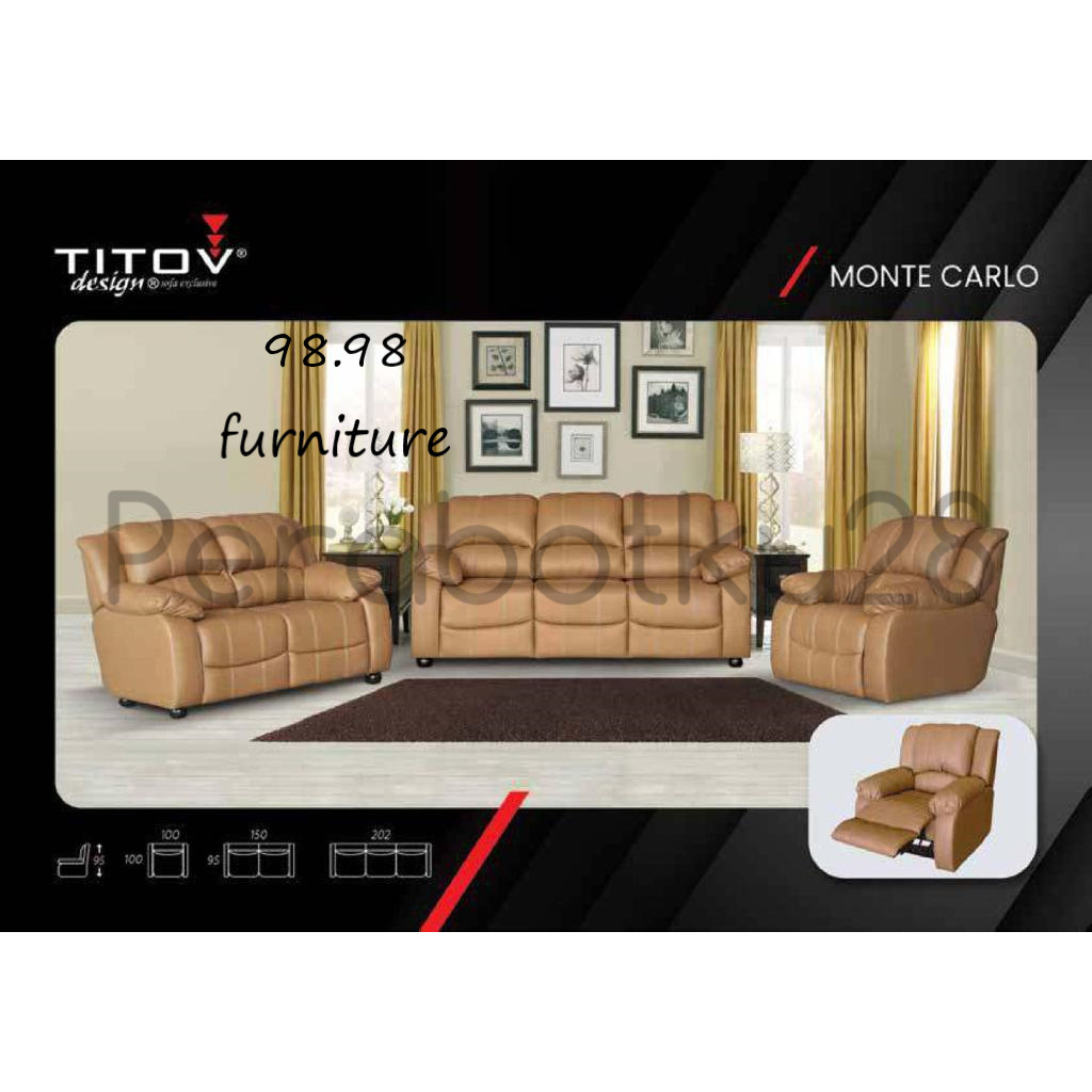Sofa Titov Type Monte Carlo || Sofa Tamu || Furniture Rumah - Medan