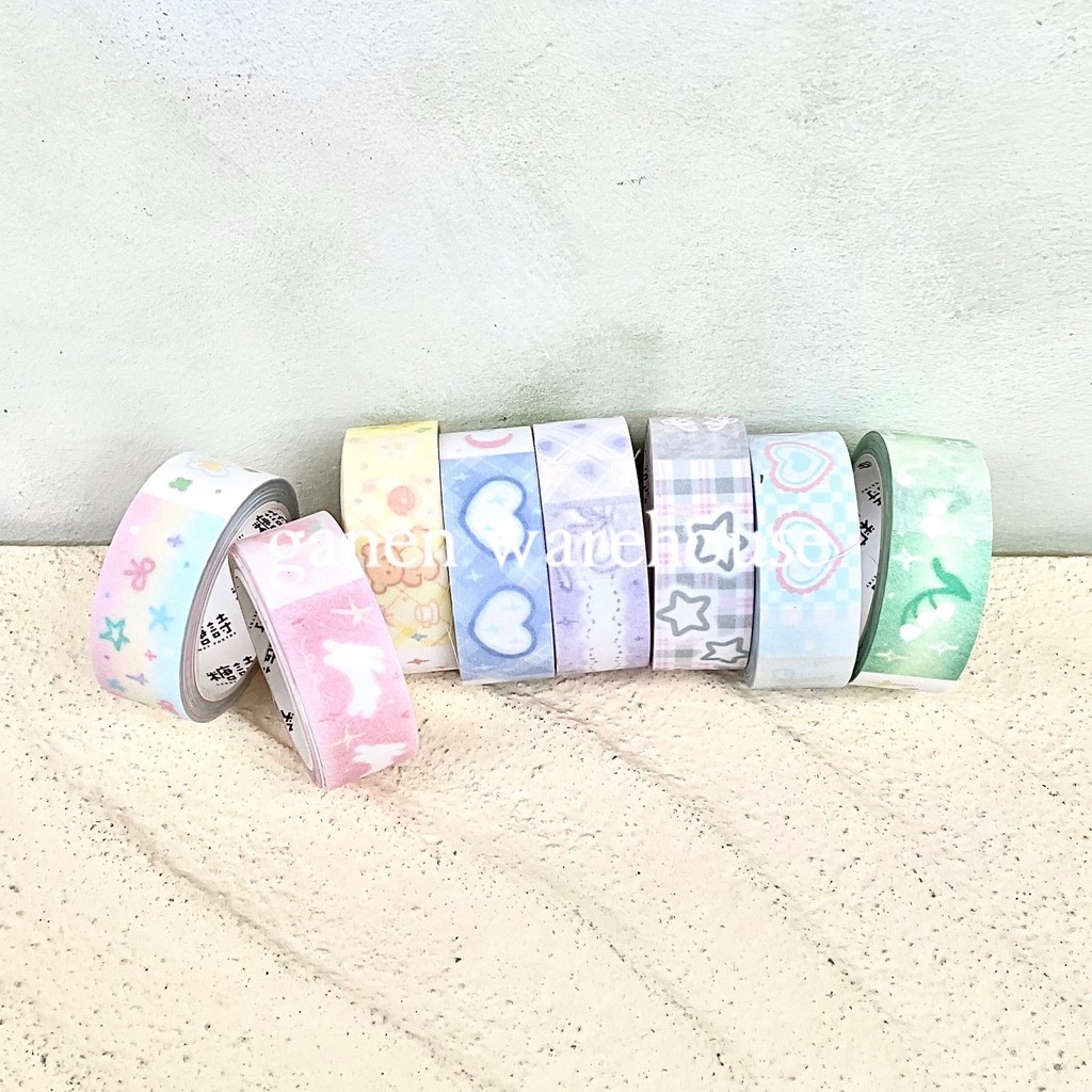 

[GW] Washi Tape Lem Dekorasi Bujo Journal Lucu
