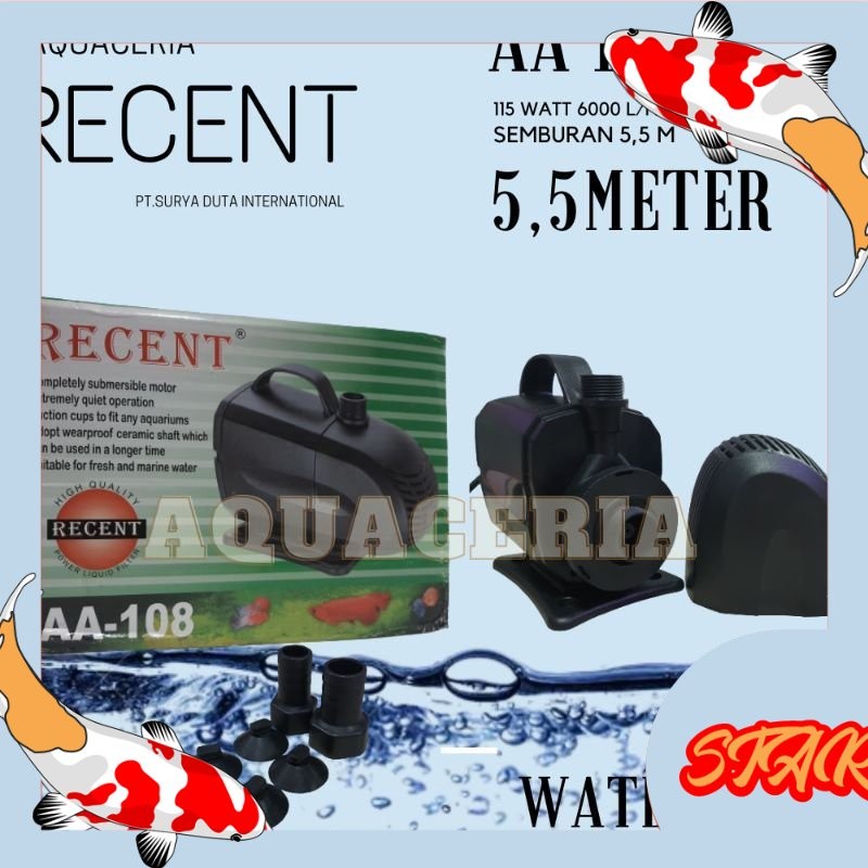 recent aa 108 pompa celup kolam ikan mesin kolam ikan