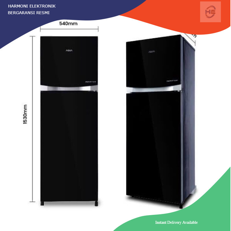 Kulkas 2 pintu inverter aqua aqr-d275r kulkas 2 pintu low watt aqua d275 garansi resmi