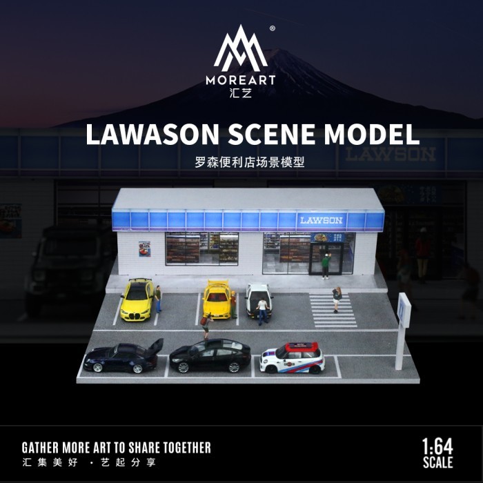 More Art 1:64 Lawson Scene Model Diorama Diecast with LED Light