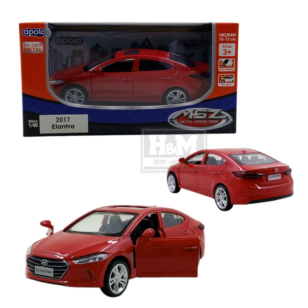 Diecast MSZ 2017 Elantra - Merah