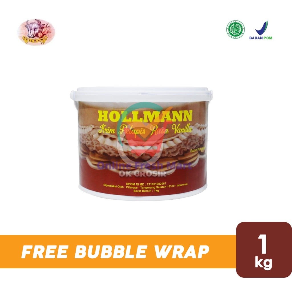 

Hollmann Krim Pelapis / Hollman Buttercream (Pail 1 Kg) - Online Fresh Mart Denpasar