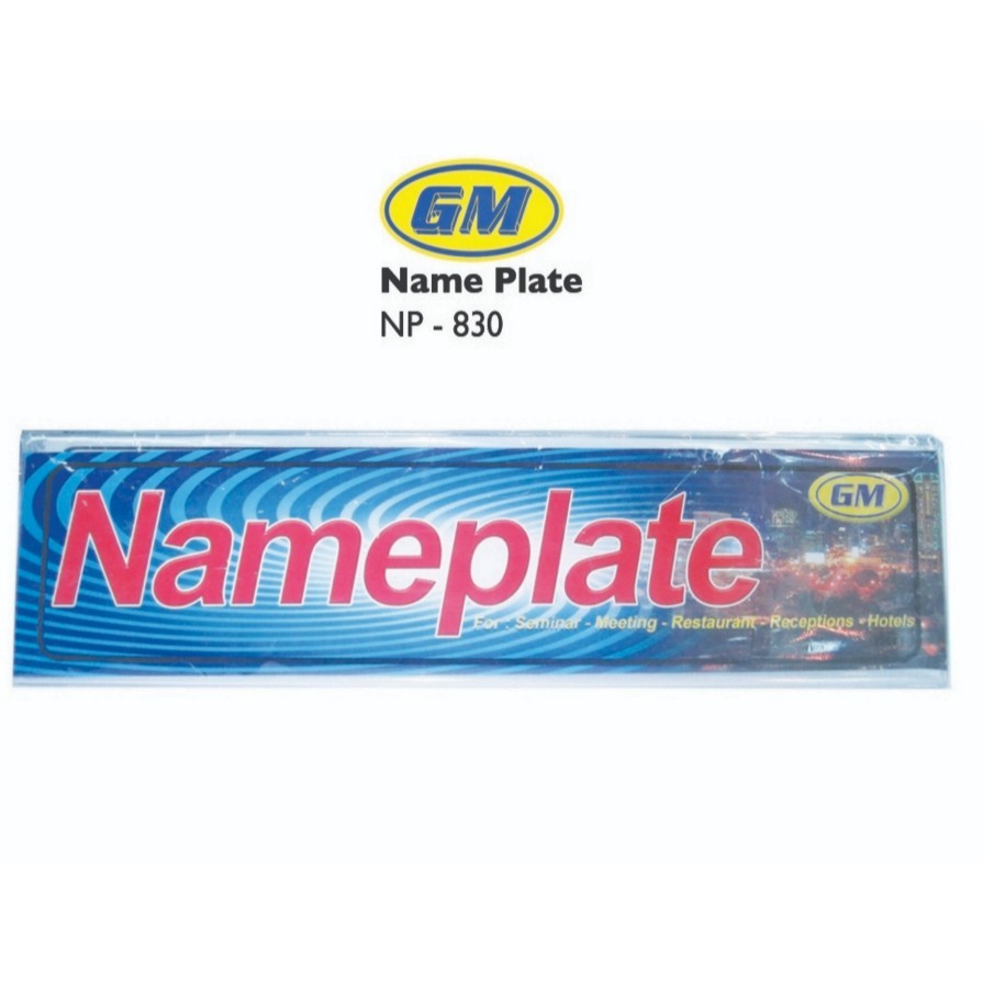 

GM ACRYLIC DISPLAY NAME PLATE 830 (BESAR)
