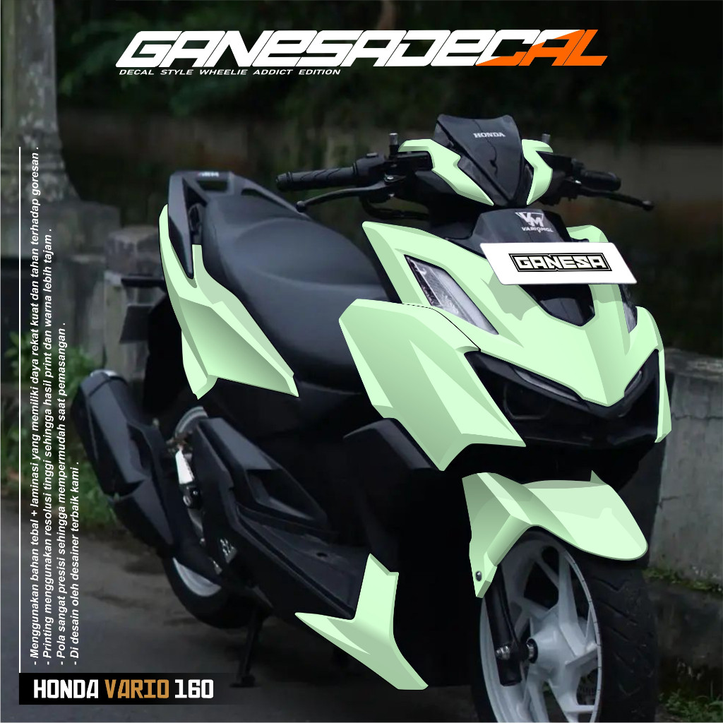 Decal stiker Vario 160 New ABS/NON ABS POLOS fullbody Dekal Sticker Motor Honda Vario 160 Murah deca