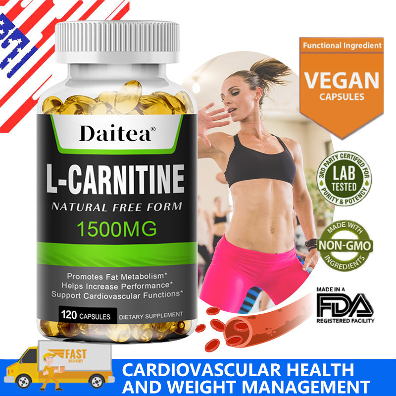 L-Carnitine - 1500 mg - Meningkatkan Metabolisme & Meningkatkan Performa, Membangun Otot