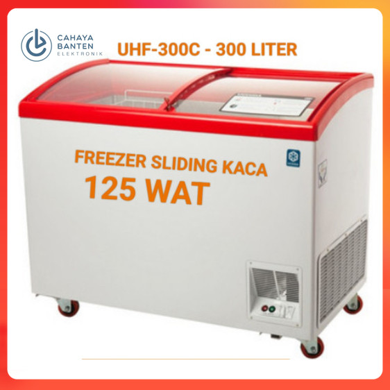 Maspion Chest Freezer  300 Liter Uchida UFH-300C Kaca