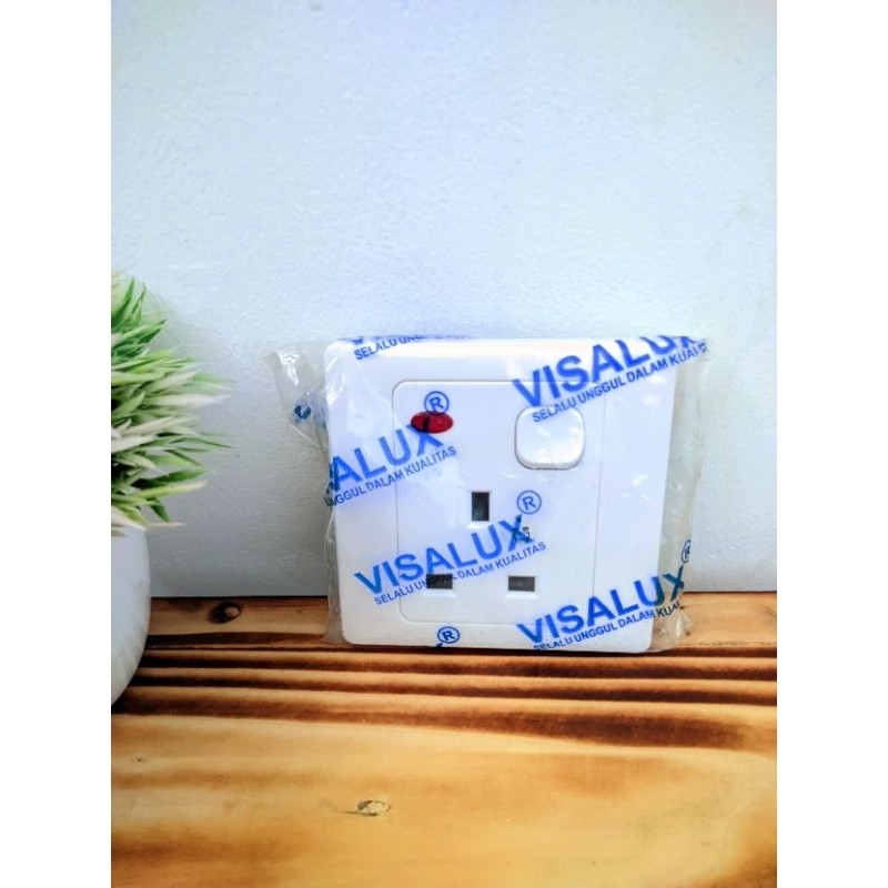 Stop kontak AC Visalux VS-9113N / Steker AC Visalux / Outbow / Stop Kontak AC Set Visalux