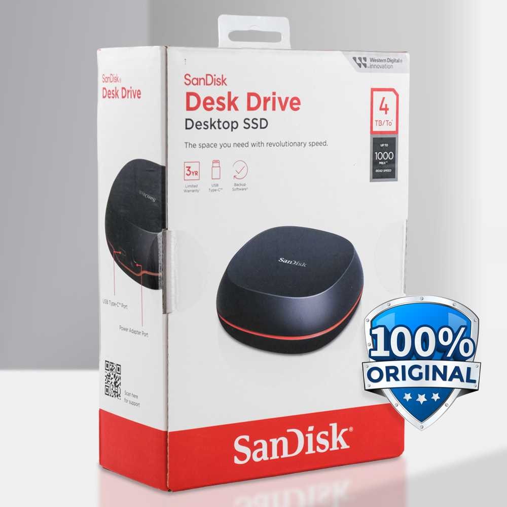 SanDisk Desk Drive 4TB 1000MB/s USB 3.2 Gen 2 Type-C - SDSSDT40-4T00