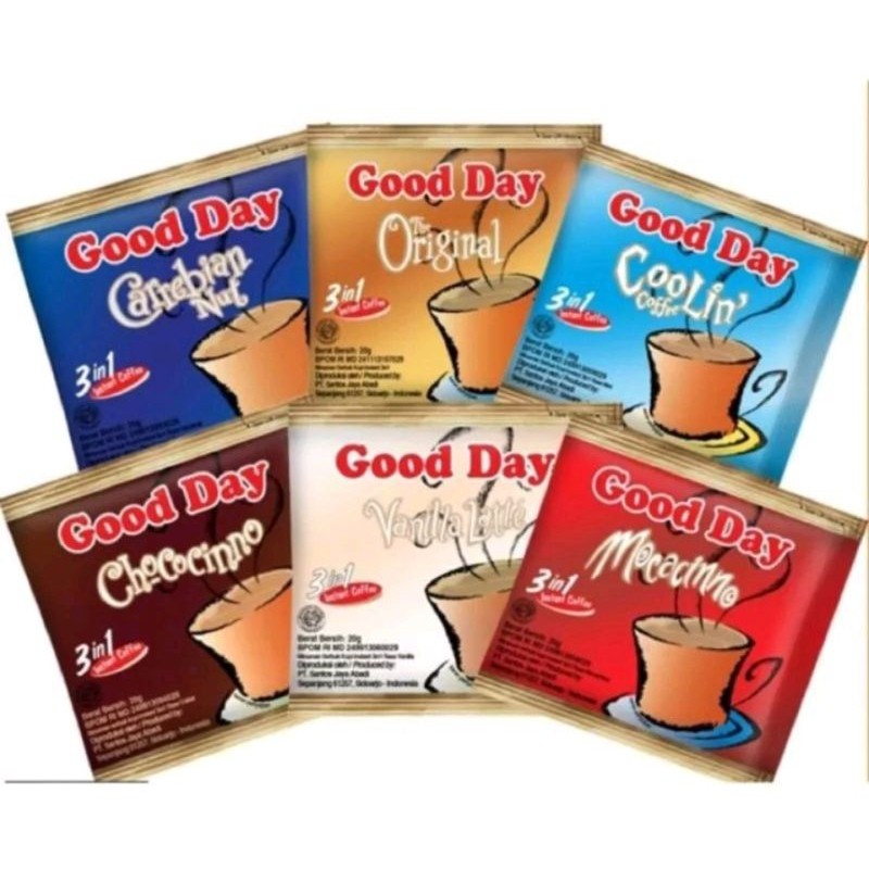 

GOOD DAY RENCENG 20G X 10SACHET KOPI GOOD DAY SACHET KOPI GOOD DAY RENCENG
