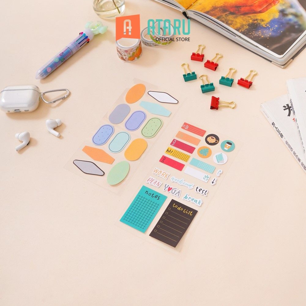 

Ataru Stiker Diy Marker Stiker Dekoratif Lucu Cute Stickers Deco Sticker Pack Journal Book