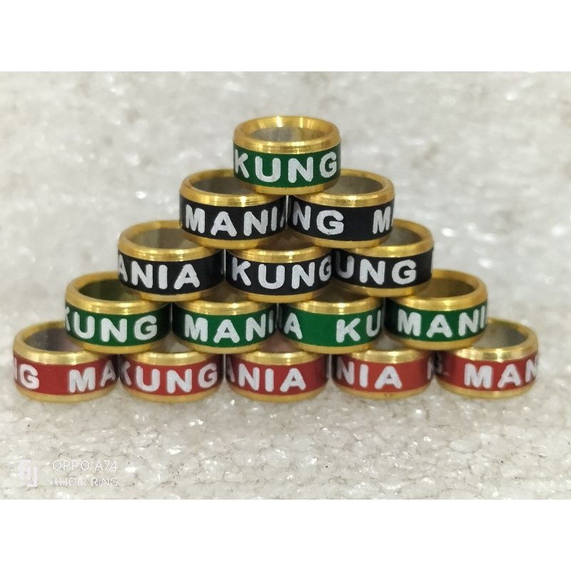 | RING BURUNG RING PENANDA KAKI BURUNG PERKUTUT LOVEBIRD SLIM PENDAMPING