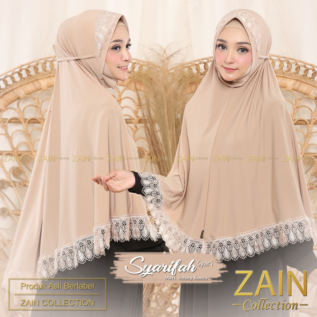 Hijab Syari Jumbo / jilbab syar'i Syarifah || ZAIN COLLECTION bisa COD