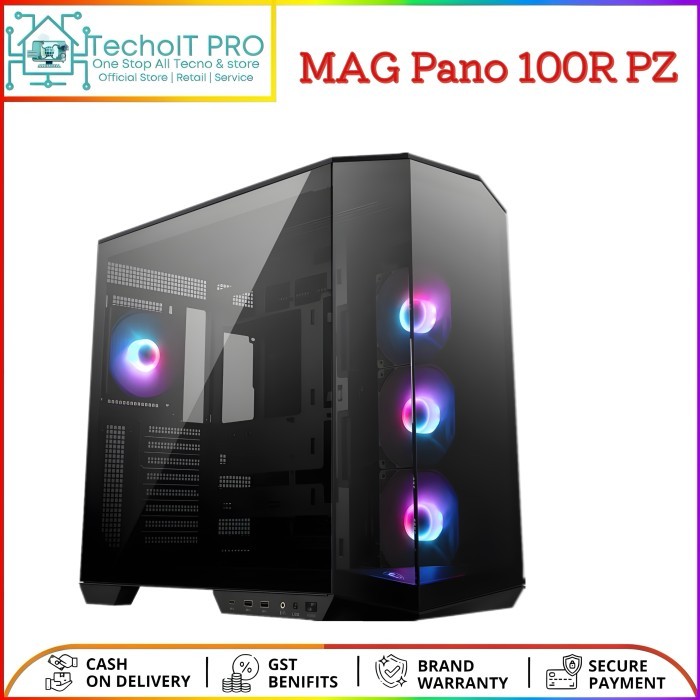 MSI MAG Pano 100R PZ TG Micro ATX Black