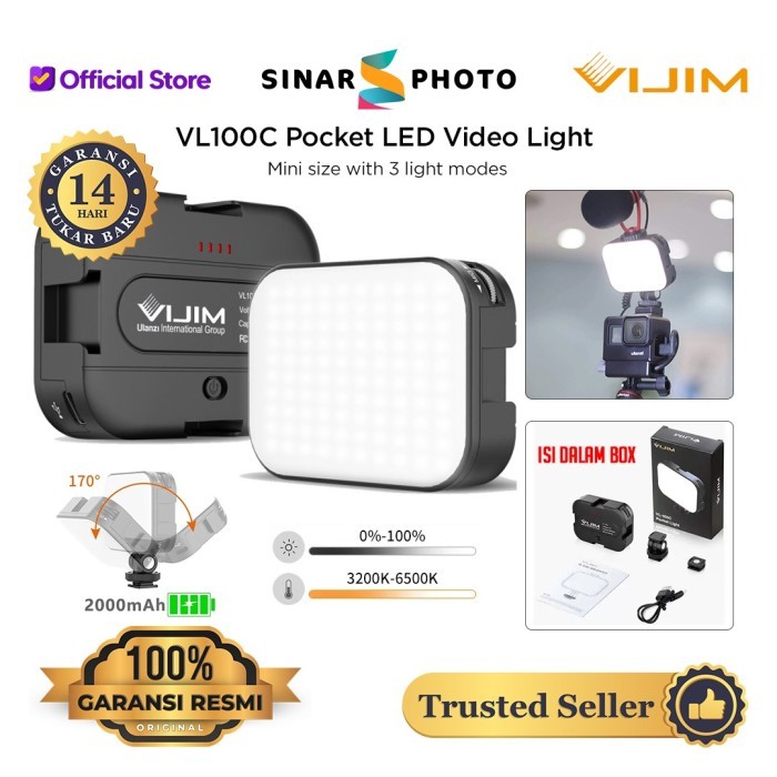 Ulanzi Vijim VL100C Pocket Light