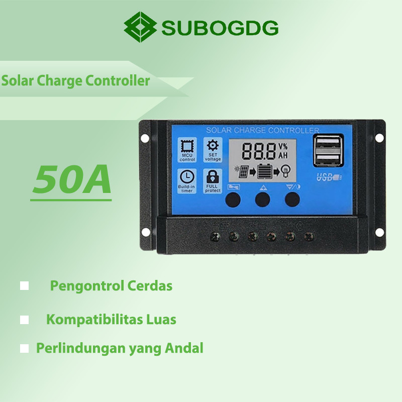 Solar Charge Controller LCD LED Display Solar Cell PWM 12V 30A 50A 60A USB Panel Surya Charge / Peng