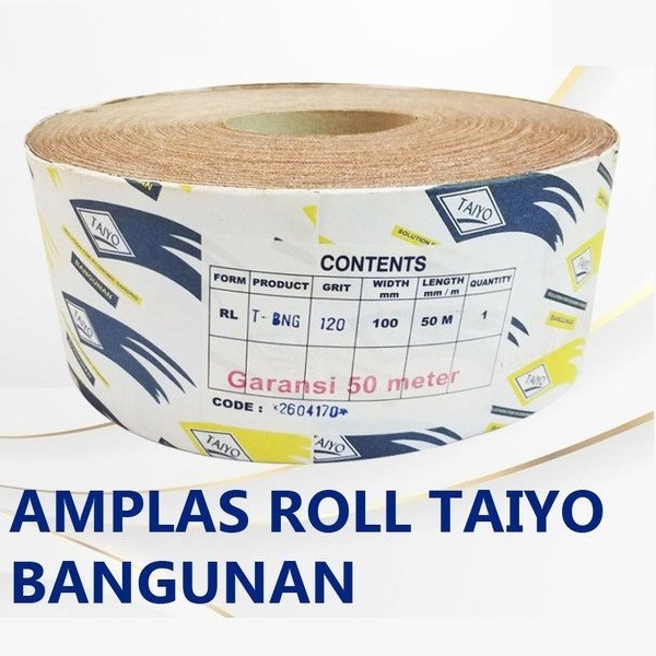 Amplas Roll Meteran Kasar Taiyo 120 High Quality - Per 1 Meter