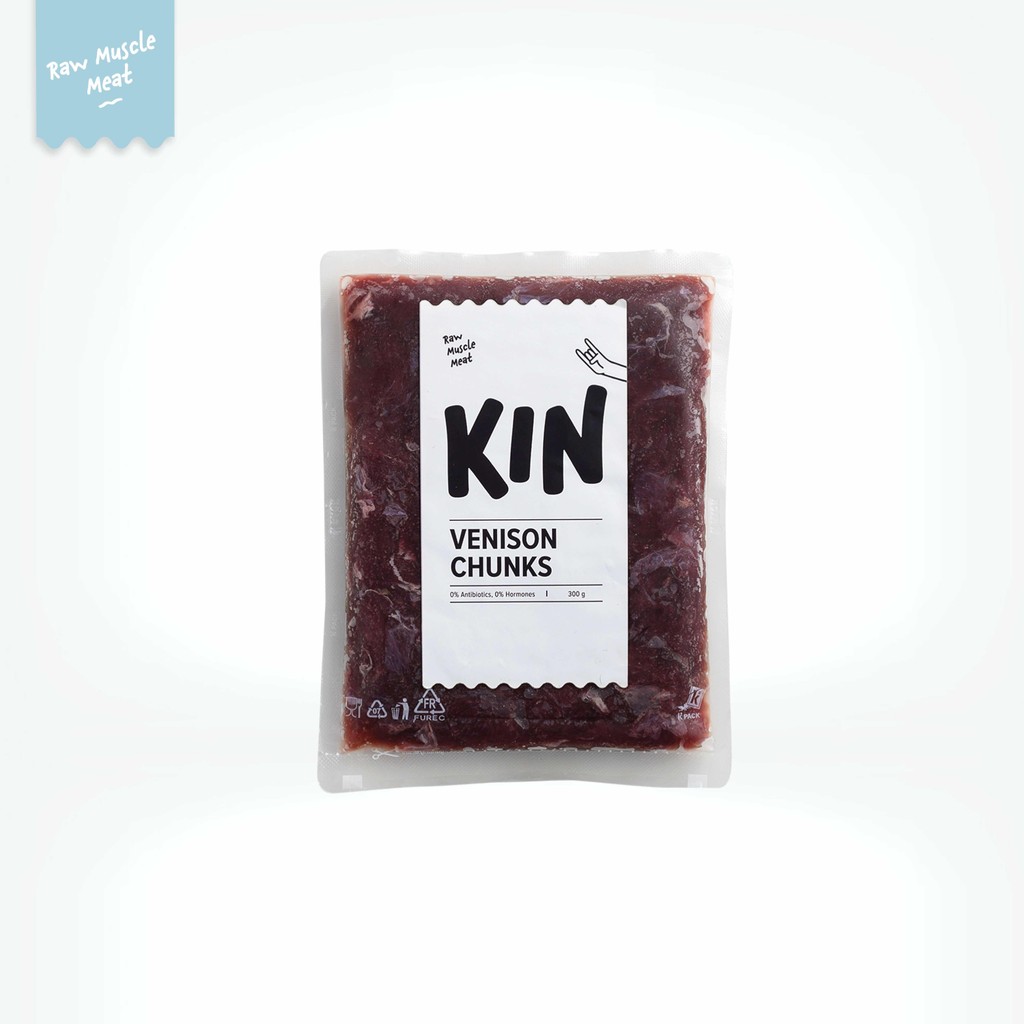 KIN Dog Food - Venison Chunks 300g