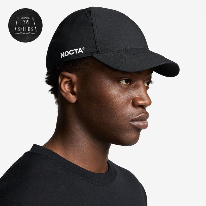 Nike NOCTA Black White Logo Cap Original - FV5541 - 010 - S-M