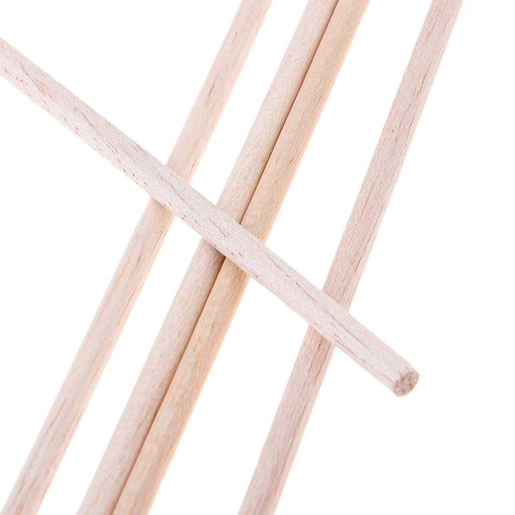 

5 Pieces 6 * 250mm Craft Sticks Round Bar Balsa Wood Bar DIY