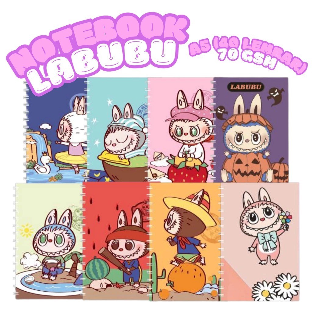 

BUKU NOTEBOOK A5 | A7 RING LABUBU SANRIO STICKY NOTE BOOK RING / NON RING KUROMI SANRIO BARBIE MIXUE LOTSO BUKU TULIS CATATAN LUCU AESTHETIC VIRAL