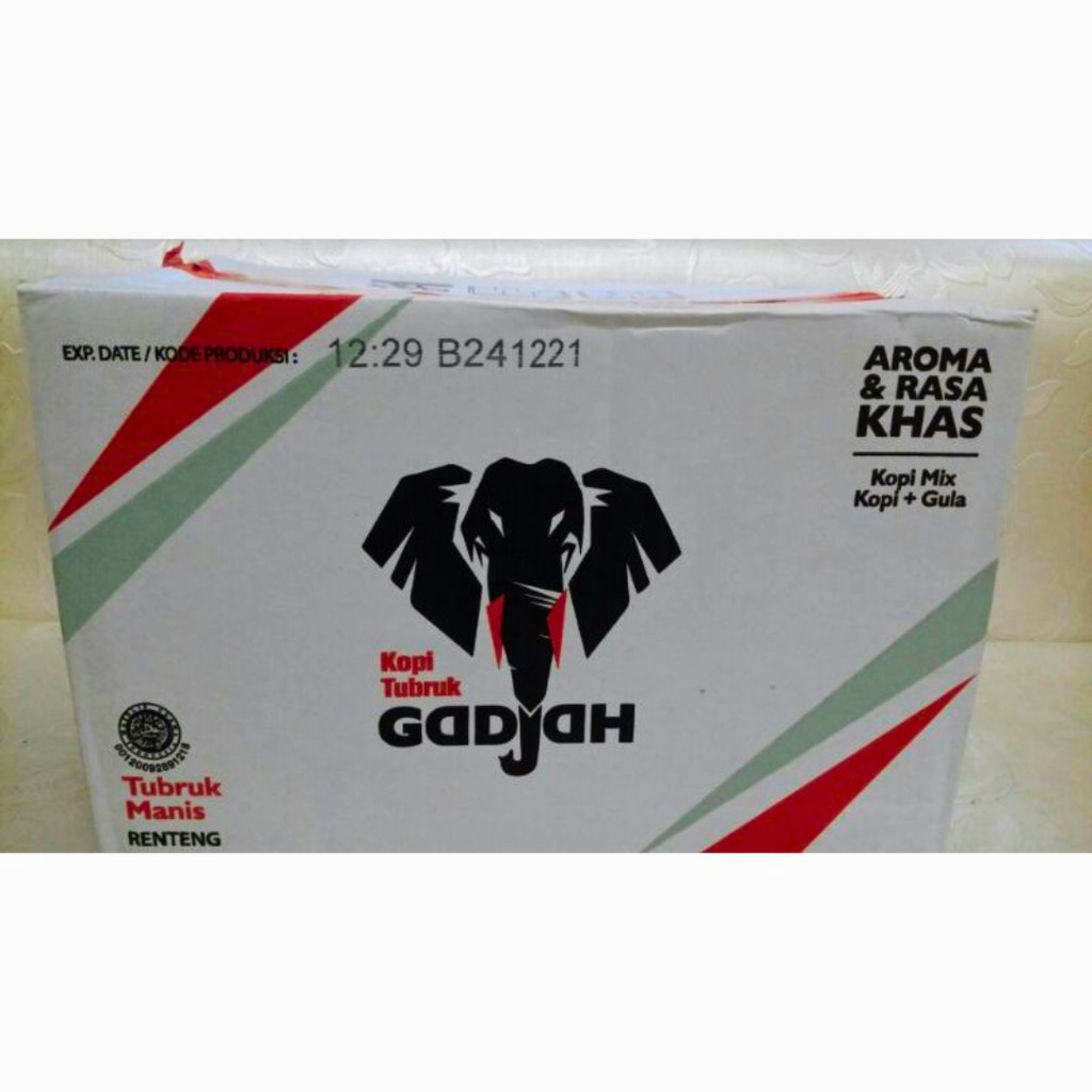 

Kopi Gadjah Tubruk Manis 1 Dus Isi 120 Pcs
